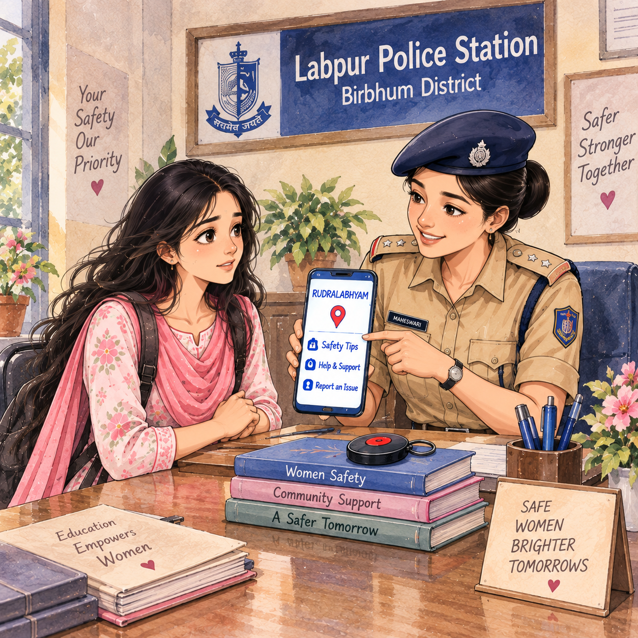 Scene 3 - Student speaking with police officers